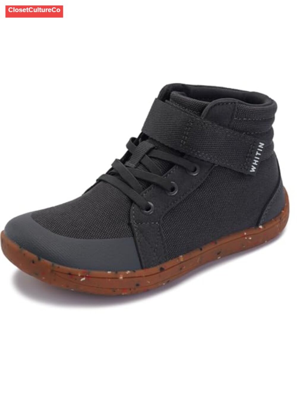 Kids Wide Toe Box High Top Barefoot Walking Shoes